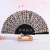 Consumer Direct Flat Leopard Print Silk Fan Plastic folding Fan Dance fan can be customized advertising fan