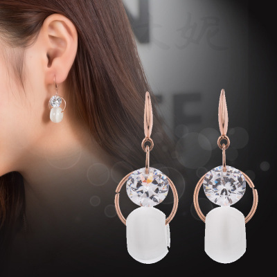 925 Silver Stud Earrings Women Korean Elegant Earrings Anti-Allergy Fashion Simple Factory Wholesale Direct Mixed Batch