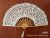 Vintage European and American high-quality handmade Jacob Fan Handmade double-sided white lace Fan