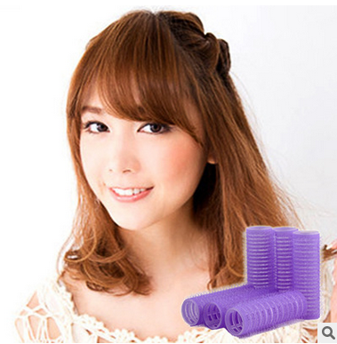 空气刘海卷塑料发卷 梨花头卷发筒不伤发自粘发卷头发蓬松发卷