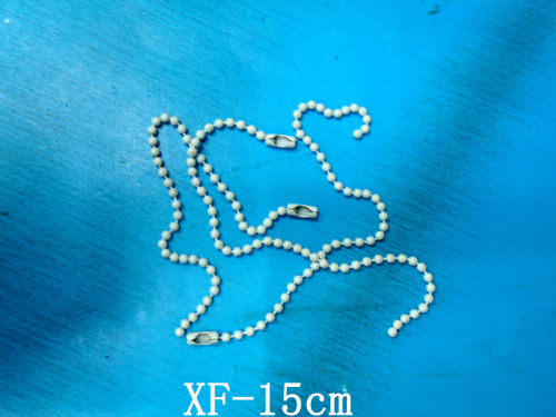 factory direct sales 15cm paint tag bead chain hanging chain box card chain button clothing accessories