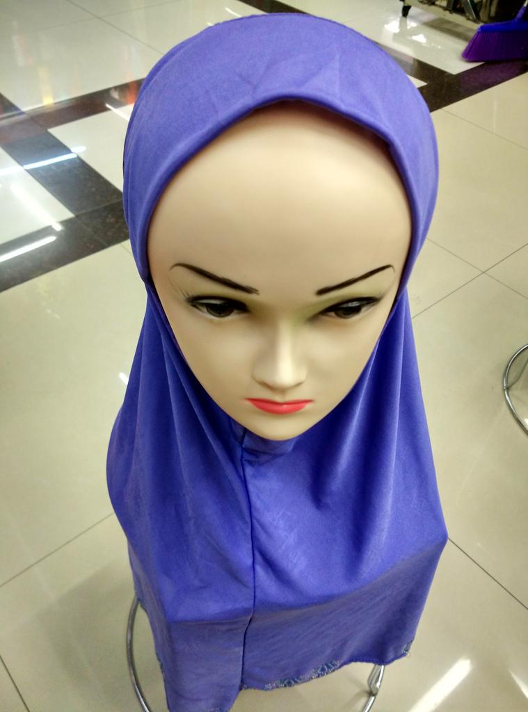 中东阿拉伯围巾头巾 穆斯林系列 别致烫钻头巾