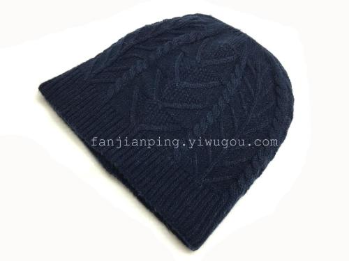 Export Thickened Double-Layer Cashmere Computer Jacquard Dual-Use Leisure Ski Hat