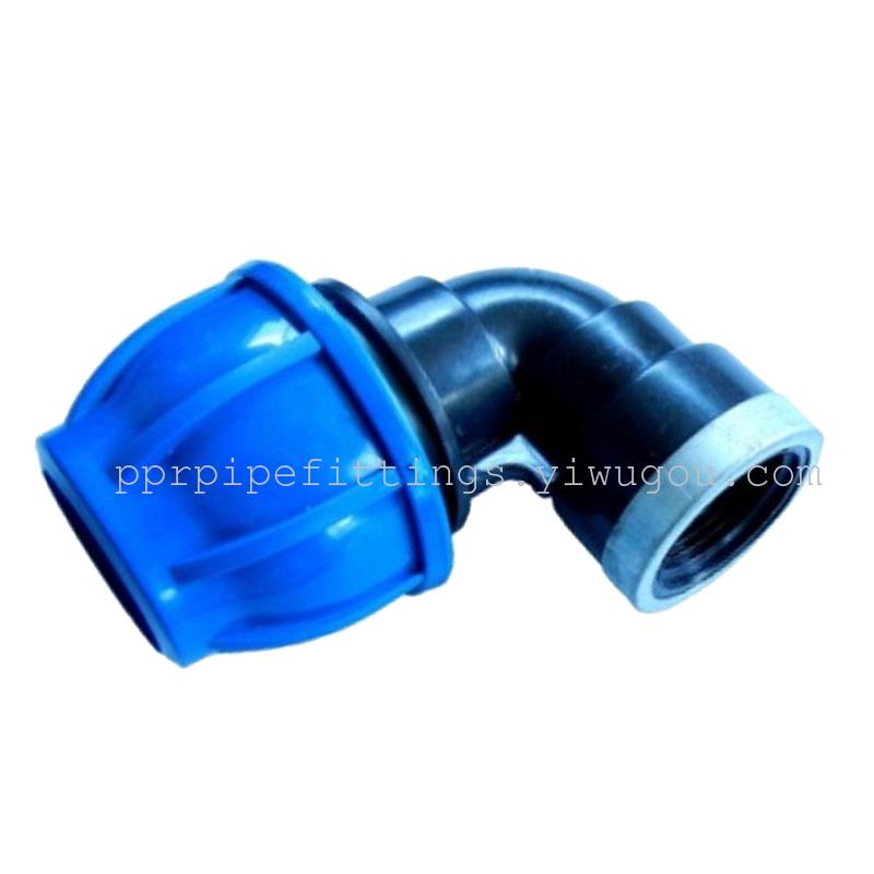 Supply pe compression fittings female elbow female coupling-