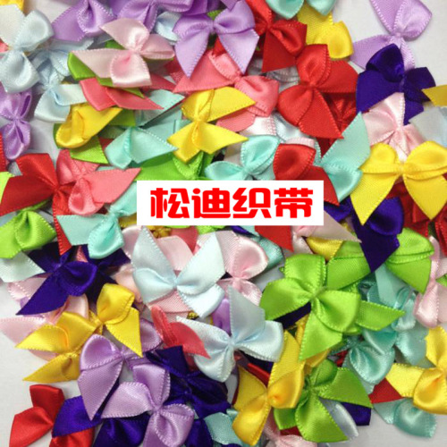 wholesale custom handmade winding ribbon bow small flower socks underwear floret