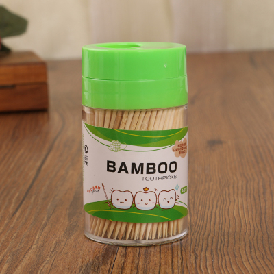 BAMBOO toothpick creative home quality toothpick portable transparent cylinder