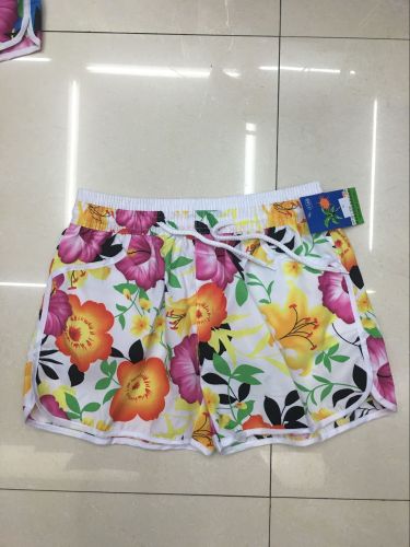 new female summer new korean style vintage floral shorts slimming printed beach hot pants casual