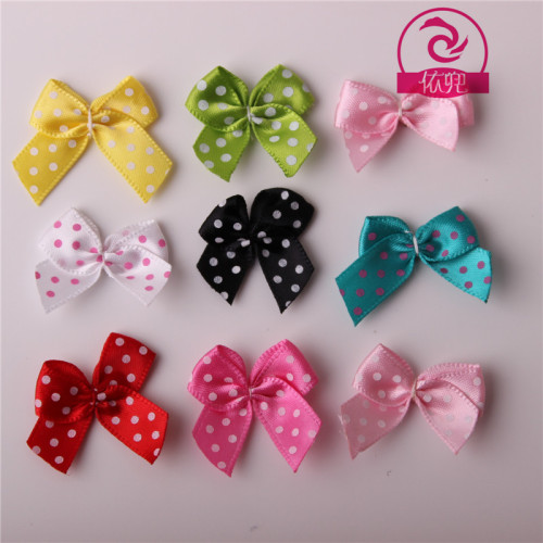 Ribbon Printing Dot Winding Bow Girls‘ Clothing Accessories Ribbon Handmade Lace Bow