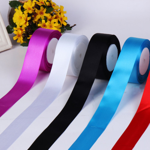 factory direct 4cm polyester ribbon gift packaging ribbon bow material