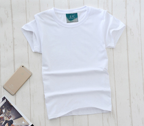 summer Brand Factory Direct Sales 180G Cotton Blank round Neck Class Uniform Customized T-shirt Men and Women Couple Shirt