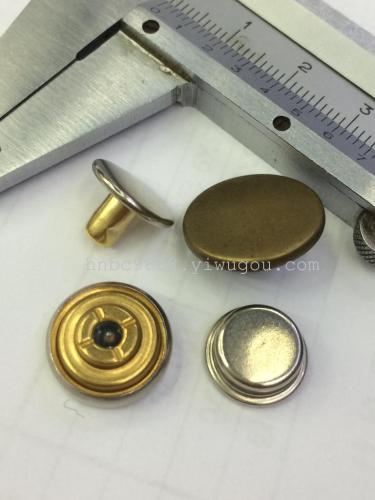Imported New 501 ﹤No Hole﹥ high-End Four-Button Clothing Accessories Metal Buttons