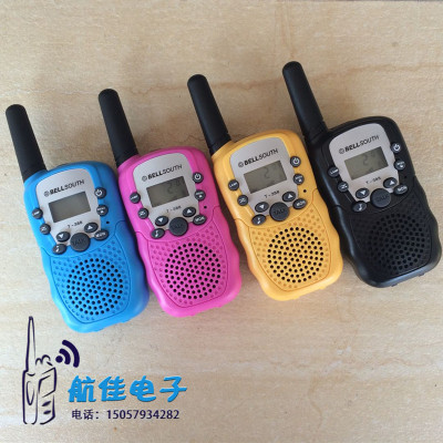 T388 colorful children baby toy walkie talkie