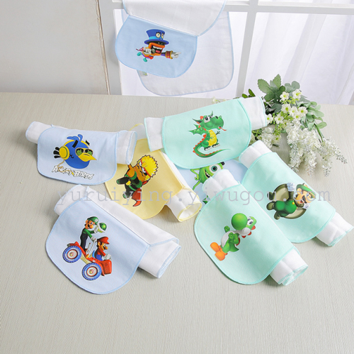 3d children‘s gauze sweat towel baby pad back towel sweat towel mother and baby products manufacturer