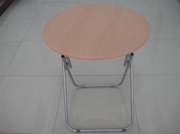 60cm folding square table round table， density plate table， wood yellow/brown table