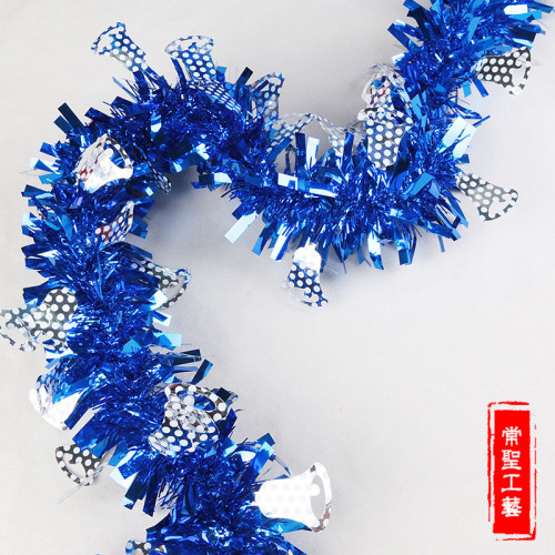 Knot Wedding Ribbon Garland Classroom Party Christmas Decoration Color Stripes Wool Tops M0101