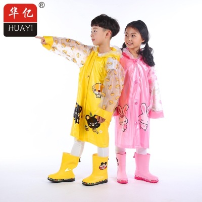 cartoon cute new raincoat wholesale Candy-colored children's rainwear manufacturers selling beautiful PVC raincoat