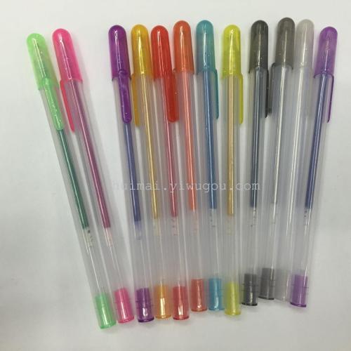 glitter pen fragrance highlighter color gel pen