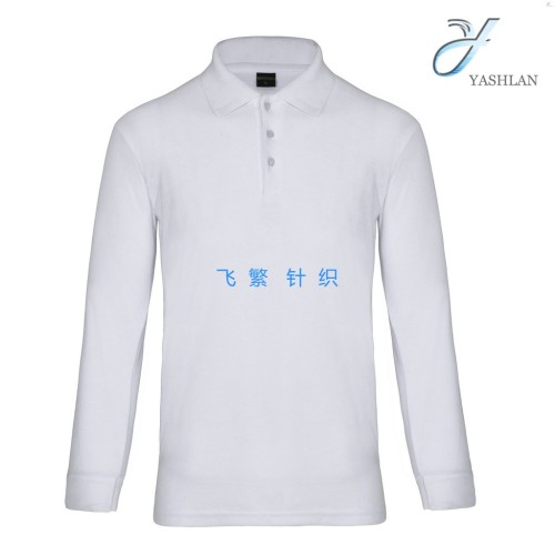 Long Sleeve Cotton Flip Advertising Shirt Custom Lettering Polo Work Clothes T-shirt DIY Cultural Shirt