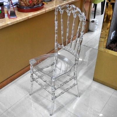 Transparent acrylic resin bamboo chair bamboo chair Outdoor Wedding Chair