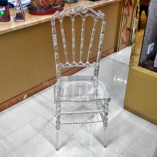yiwu acrylic bamboo chair hotel wedding chair transparent resin bamboo chair