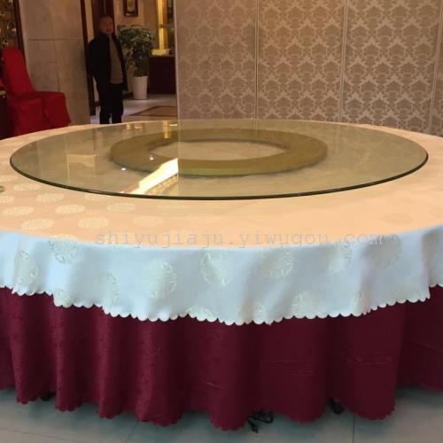 Zhejiang Quzhou Hotel Box Remote Control Electric Glass Turntable Manual Turntable Professional Production