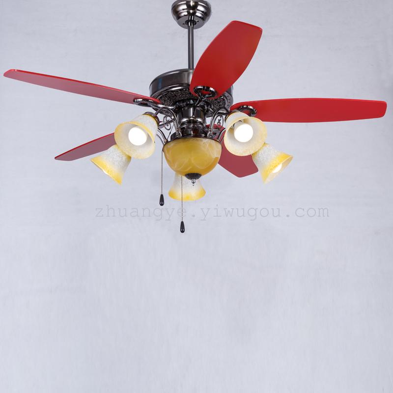 Supply Retro Fan Chandelier Lamp, Ceiling Fan With Chandelier Light