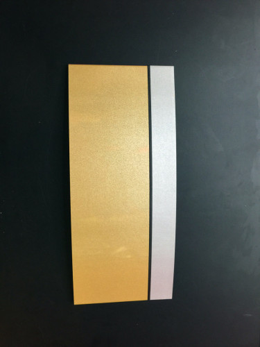 curved single-sided adhesive aluminum alloy plastic edge paint door plate advertising department card