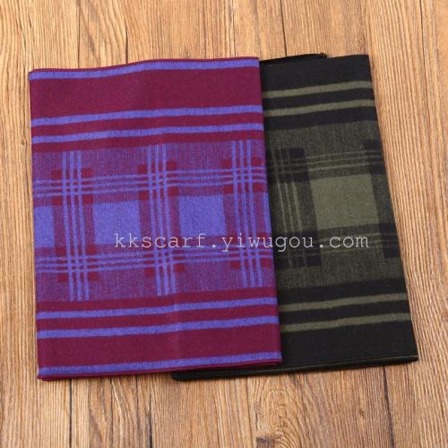 men‘s fall/winter fashion scarf striped pattern decoration warm