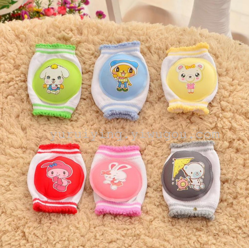Baby Spring Summer Autumn Cartoon Kneecap Baby Crawling Protection Knee Mesh Breathable Thickening Safety Supplies