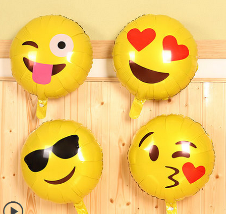 Aluminum Balloon Cute Emoji Facial Expression Package Aluminum Balloon