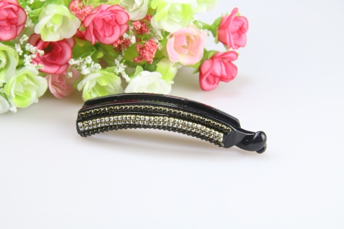 new korean style high quality resin bottom clip large banana clip barrettes ponytail clip