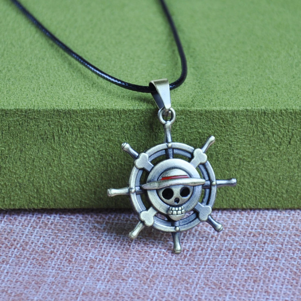 wholesale comic pirates royal rudder logo necklace