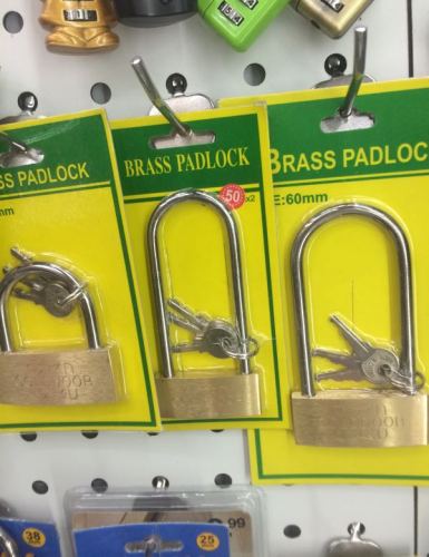 lock padlock straight open small copper lock suction card