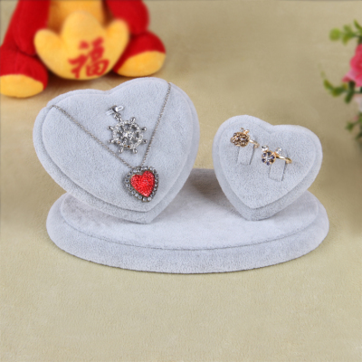 Ice Crytal Velvet Stud Earrings Bracelet Necklace Ring Jewelry Jewelry Storage Display Stand