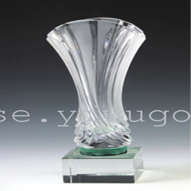 2016新款 天鹅造型水晶奖杯 K9水晶工艺奖杯