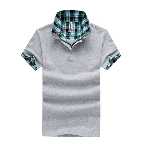 men‘s short-sleeved polo shirt fake two-piece men‘s t-shirt manufacturer trendy men‘s cotton t-shirt