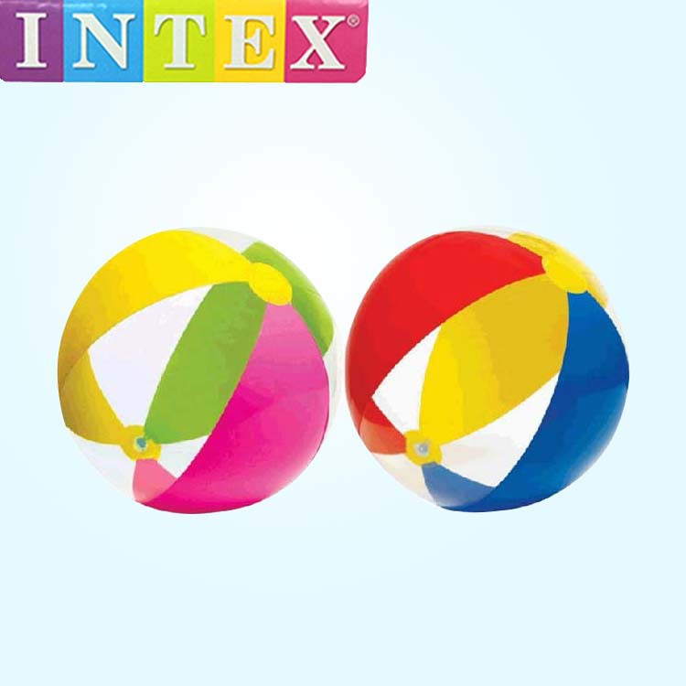 INTEX正品 59032充气沙滩球 戏水玩具球 透明海滩球