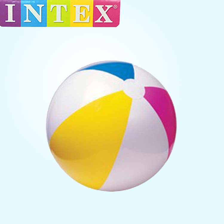 美国INTEX 59030四色沙滩球儿童水上充气玩具手球大号