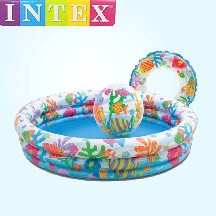 美国INTEX-59469充气水池宝宝儿童家用环保加厚戏水池