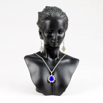 Black resin necklace display rack