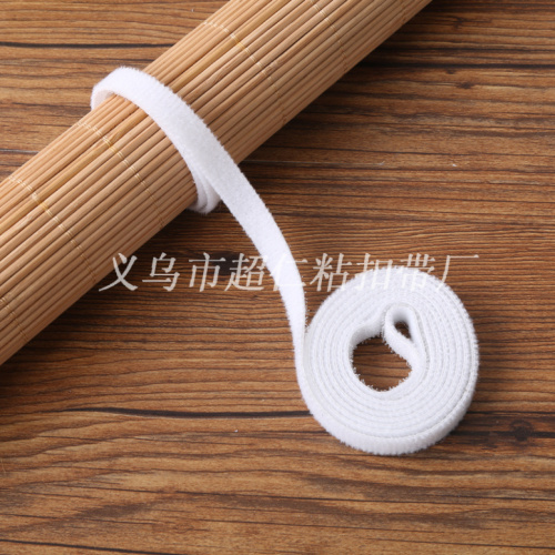 Winding Creative Sticky Banner Velcro Cable Tie One Side Brushed Fabric One Side Hook Side of Hook and Loop Spot Goods