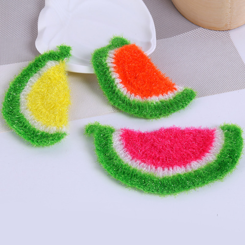 korean watermelon rag kitchen dish towel lint-free oil-free dishes cloth brush pot rag scouring pad