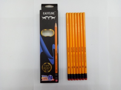 Easy Line 12 yellow rod HB pencil