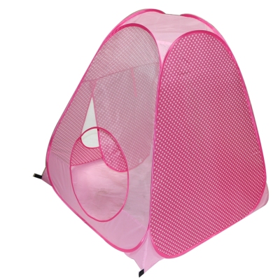 Infant game tent with solid color openings