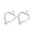Stainless Steel Pendant DIY Bracelet Anklet Necklace Accessories Processing Customized Hollow Love Heart