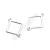 Stainless Steel Small Pendant Bracelet Anklet Necklace Accessories Customized Square