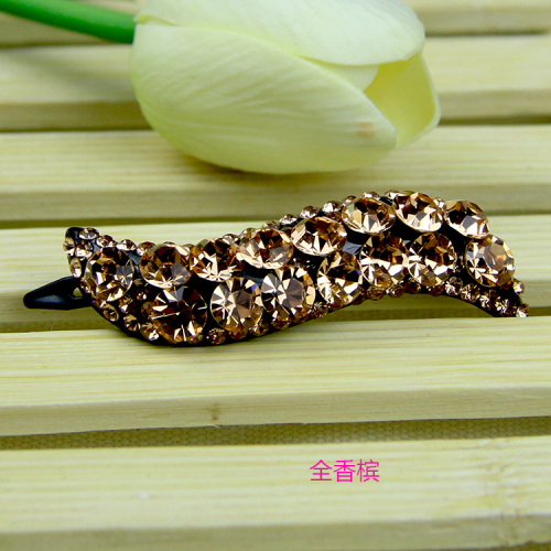 korean style snake-shaped diamond frog buckle small side clip barrettes bangs clip