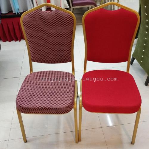 fuzhou xiamen hotel banquet dining table and chair hotel wedding banquet steel chair is painted folding dining chair