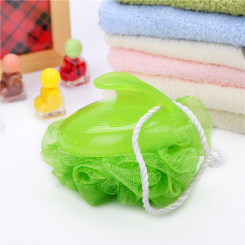 [Clear Branch] Mesh Sponge Gradient Color Soap Box Mesh Sponge Bath Ball Korean Style Plastic Handle Bath Ball