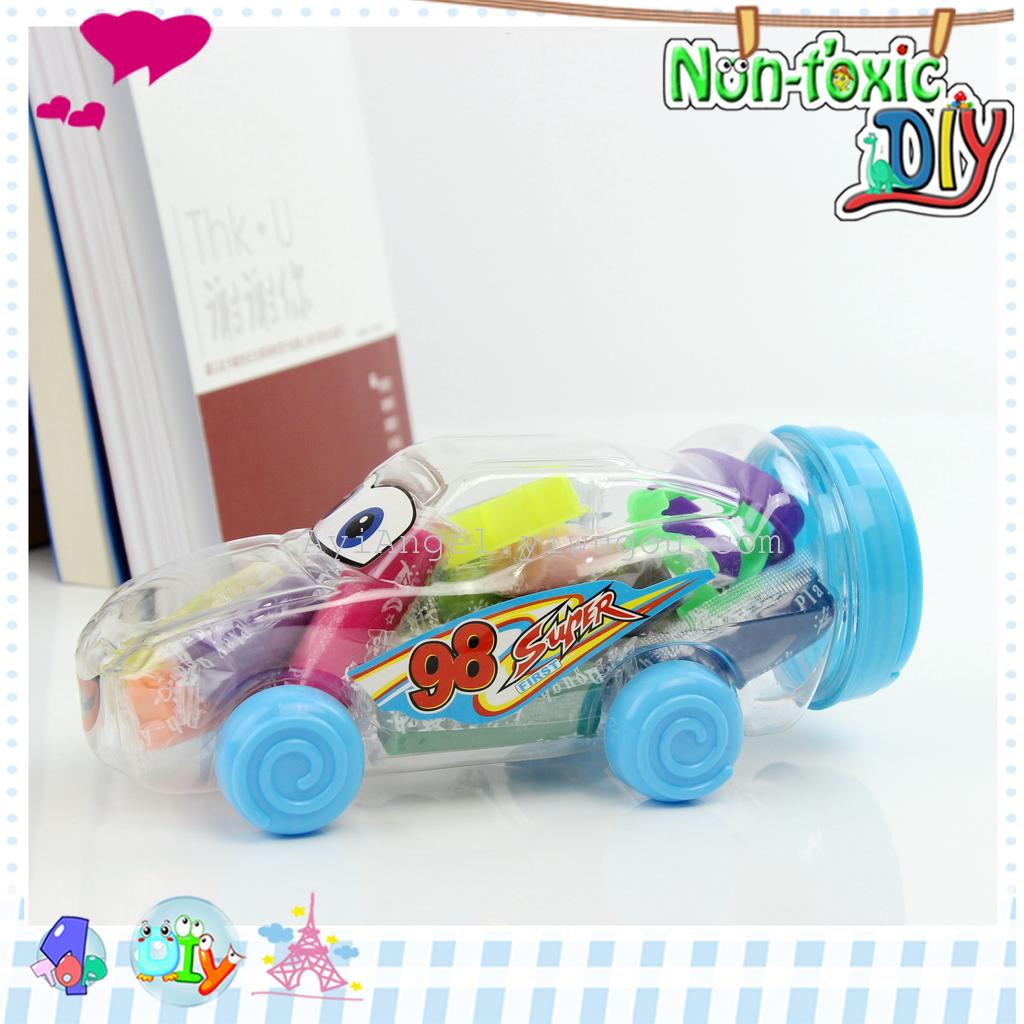 Sports car piggy bank DIY creative environmental protection non-toxic 3D color clay plasticine